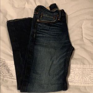 Abercrombie distress blue jeans